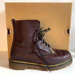 1460 Virginia Leather Boots Brown Combat Punk Women - size 7